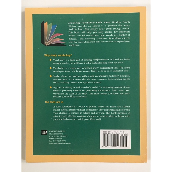 Advancing Vocabulary Skill Fourth Edition - Picture 2 of 3